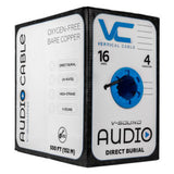 Vertical Cable 209-2316/DB 16/4 Direct Burial Audio Cable - 500ft Pull Box (Black)