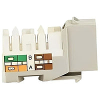 Dynacom 10605K-GY KwikJack CAT5E HD Data Keystone Jack, Gray