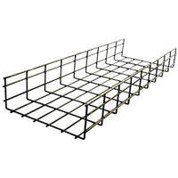 Hubbell HBT0818 Wire Basket Tray Overhead, Round, 8"H x 18"W x 118"L, Pre-Galvanized