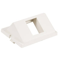 Hubbell IM1KA15W Audio / Video Unloaded Module, Keystone, 1-Port, Angled, 1.5U, White