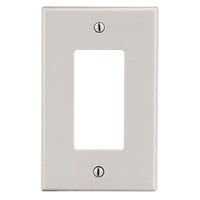 Hubbell P26LA Wallplate1-GDECLA 1-Gang Decora, Light Almond