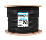 Vertical Cable 209-2319/DB 12/4 Direct Burial Cable, 12 AWG - 500ft Pull Box (Black)