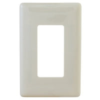 Hubbell NPS26LA 1-Gang Decorator Snap-On Wall Plate, Light Almond
