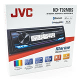 JVC KD-T92MBS Marine CD Receiver with Bluetooth
