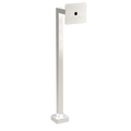 Pedestal Pro 22PE1-DOOR-01-304 45" Stainless Gooseneck Pedestal - DoorBird D1101KH