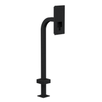 Pedestal Pro 22PE1-VALE-01-CRS 42" Steel Gooseneck Pedestal - 1VALET 10" Intercom.