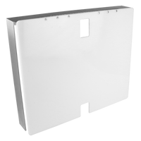 Pedestal Pro 2419HOO-BUT-001-304 14x19 Stainless Hood (Shielded) - ButterflyMX 21" Surface Intercom
