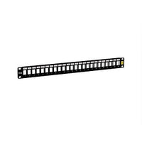 Kendall Howard 1905-1-101-24 Patch Panel Welded Keystone, 1U, 24-Port