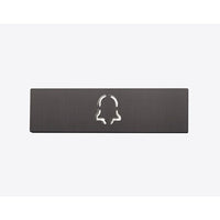 DoorBird D21X Nameplate for Call Button with Bell Symbol, Light Blue (RAL 5012)