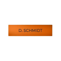 DoorBird D21X Nameplate for Call Button, Individual Engraved Pure Orange (RAL 2004)
