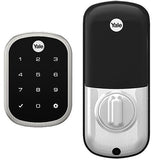 Yale Locks YRD156-ZW2-619 Yale YRD156-ZW2-619 Pro SL Key-Free Touchscreen Deadbolt with Z-Wave Plus, Satin Nickel