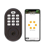 Yale Locks YRD216-CBA-0BP Yale YRD216-CBA-0BP Assure Lock Push Button Keypad Deadbolt with Connected by August Compatibility, Oil Rubbed Bronze