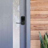 Yale Locks YRL226-NR-BSP Yale YRL226-NR-BSP Smart Lock, Touchscreen Suede Lever, No Radio, Black