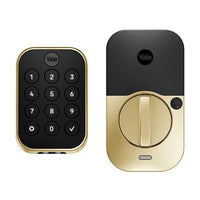 Yale Locks YRD634-BLE-P05 Yale YRD634-BLE-P05 Pro 2 Key-Free Keypad Lock with Bluetooth, Oil Lifetime Brass