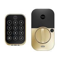 Yale Locks YRD654-CB1-P05 Yale YRD654-CB1-P05 Pro 2 Key-Free Touchscreen with Wi-Fi + Connect Bridge, Lifetime Brass