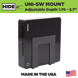 HIDEit Uni-SW | Adjustable Small + Wide Electronic + Cable Box Mount