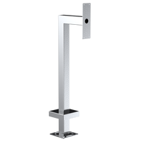 Pedestal Pro 33PE1-DOOR-02-304 45" Stainless Gooseneck Pedestal - DoorBird D2101KV