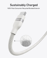 Anker USB-C to USB-C Cable (3 ft / 6 ft, 240W, Upcycled-Braided)