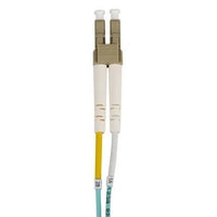 Hubbell FDLC5MM Fiber Optic, Patch Cord, Riser Rated, OM4 Duplex, LC-LC, 5m