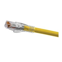 Hubbell HC6AY100 CAT6A Slim Patch Cord, Ascent, 100', Yellow