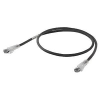 Hubbell HC6BK05 CAT6 Patch Cord, Speed Gain, Slim, 5', Black