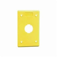 Hubbell HI114PY HI-IMPACT Faceplate Non-M, 1G, 1-Port, Yellow