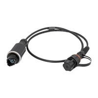 Hubbell HICHCF Hi-Impact Coupler Housing, Copper/Fiber, Black