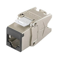 Hubbell HJS6ABK CAT6a Shielded Jack with Cobra-Lock Termination, Black