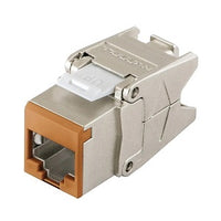 Hubbell HJS6AOR CAT6A Shielded Jack, Orange