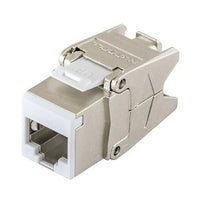 Hubbell HJS6AW CAT6a Shielded Jack with Cobra-Lock Termination, White