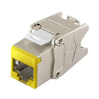 Hubbell HJS6AY CAT6A Shielded Jack, Yellow