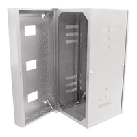 Hubbell HSQ3626W Rack Cabinet and Frame, Ceiling Mount|Wall Mount, 3' High by 26" Deep, with Window, White