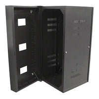 Hubbell HSQ36 Rack Cabinet and Frame Wall Mount Cabinet, 3'H x 20"D, Black