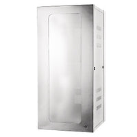 Hubbell HSQ48W Cabinet Quadcab Wall Mount, 4' Height x 20" Depth, Window, White