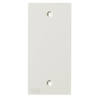Hubbell KP14W KP Series Faceplate, 1-Gang, Blank Opening, White