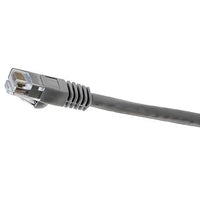 Hubbell NSC6GY01 netSELECT 24/8 CAT6 Patch Cord, Slim, Snagless, PVC-CM, 1' Gray