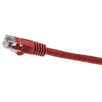 Hubbell NSC6R01 netSELECT 24/8 CAT6 Patch Cord, Slim, Snagless, PVC-CM, 1' Red