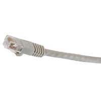 Hubbell NSC6W07 netSELECT 24/8 CAT6 Patch Cord, Slim, Snagless, PVC-CM, 7' White