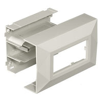 Hubbell PB3IND BaseTrak PB3 Series 1-Gang Inline Device Box, Office White