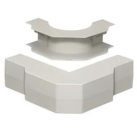 Hubbell PL1EEBCW Lanktrak Base and Cover External Elbow, White
