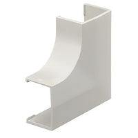 Hubbell PL1FEW Lanktrak Flat Elbow, 1.48', White