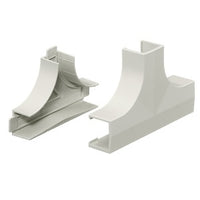 Hubbell PL1TCBC PL1 LANTRAK Non-Metallic Raceway Tee Base and Cover, Office White