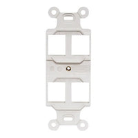 Hubbell Q106W Decora Plus Duplex Receptacle, Heavy Grade, Isolated Ground, 2 Pole, 3 Wire, 20A, 125V, Ivory