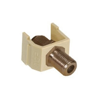 Hubbell SFFEX Snap-Fit, F-Coax Connector, Electric Ivory