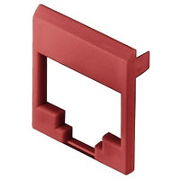 Hubbell SJFR HJS Series JackFace, 2.5"x3.5", 100-Pack, Red