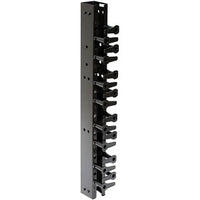 Hubbell VS73 Rack, Vertical Channel, 7' x 3.25", Black