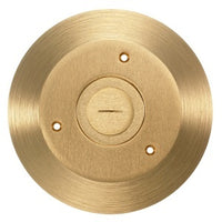 Hubbell SF2725 Combo Cover/Flange, Round, 2.125" Brass