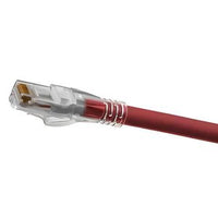 Hubbell HCS6AR05 CAT6A Patch Cable, Shielded, Slim, 5', Red