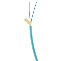 Hubbell HFCD1002P3 HFCD1 Series OM3 Indoor 2-Strand Tight Buffer Distribution, Plenum, M/M, Aqua Jacket