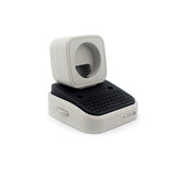 Dock Station For Apple Watch, Desktop Stand With Keyboard Design, White And Blac